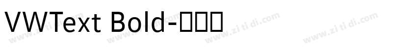 VWText Bold字体转换